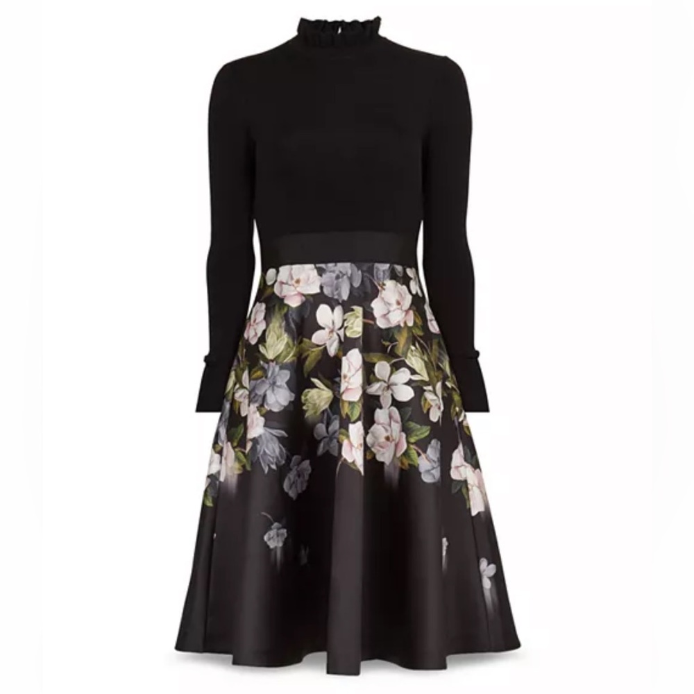 Ted Baker Nerida Opal print fit and flare midi dress
